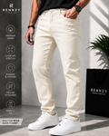 Rennzy Ivory Essence Denim Jeans – Cream