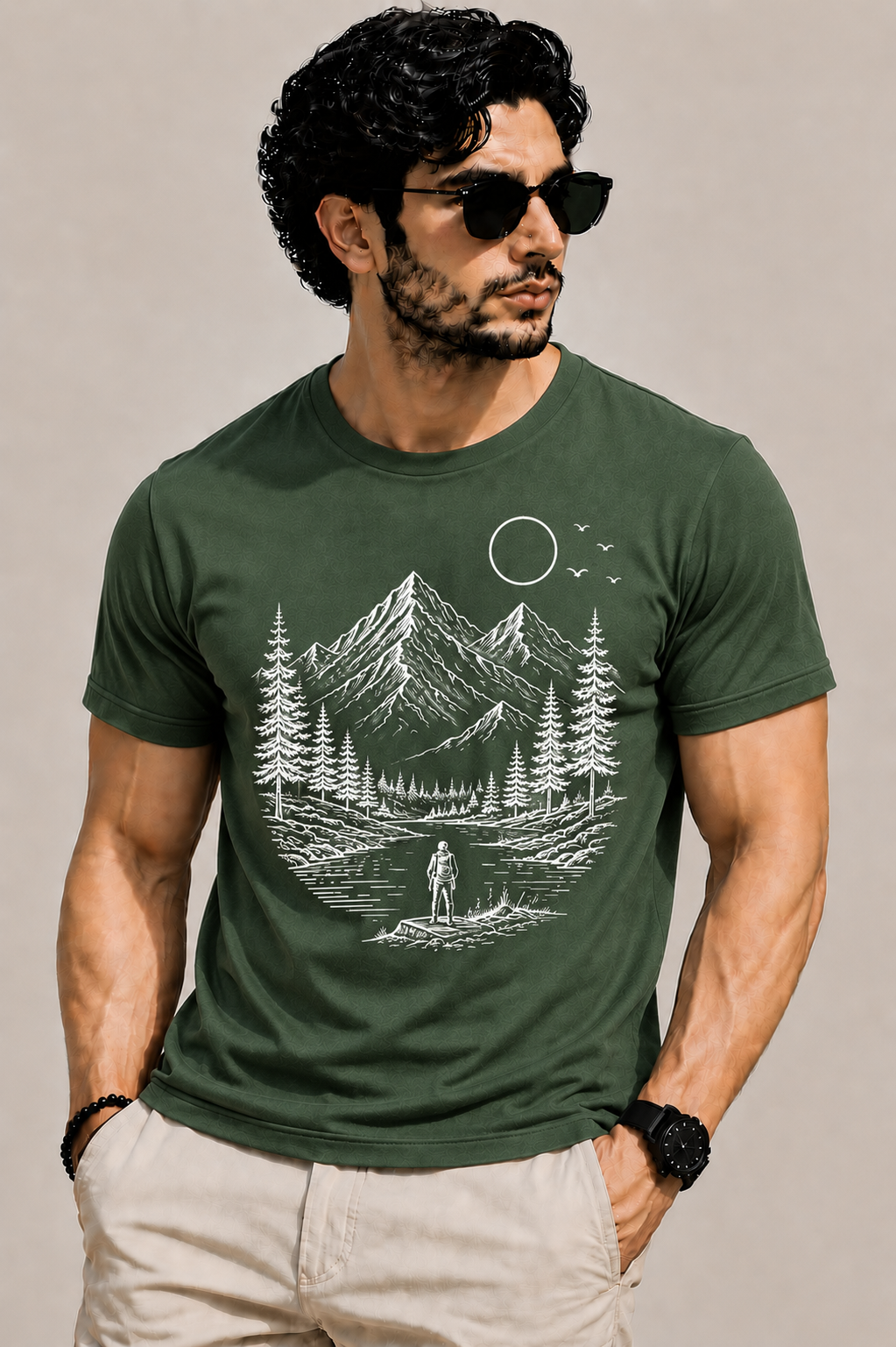 Rennzy Alpine Explorer Embroidered T-Shirt